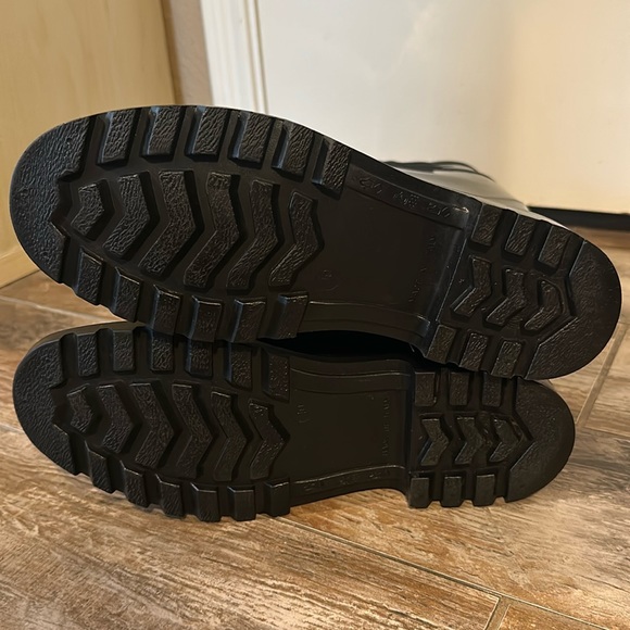 Dolce & Gabbana Black PVC Knee High Rain Boots - Size 40/ US9.5 - Picture 8 of 17